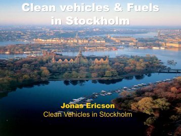 Clean vehicles in Stockholm