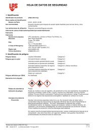 HOJA DE DATOS DE SEGURIDAD - LPS Laboratories