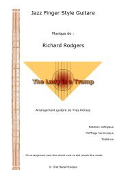 Richard Rodgers Jazz Finger Style Guitare - Chat Bada Musique