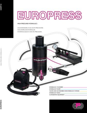 cgs high tonnage cylinders, load return - Euro Press Pack