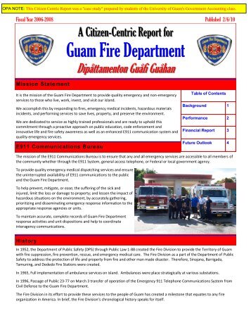 Guam Fire Department - Pacific Disaster Net