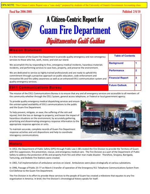 Guam Fire Department - Pacific Disaster Net