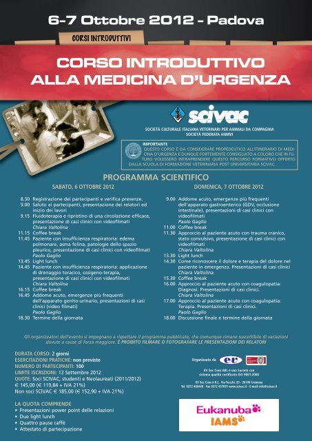 Programma/Iscrizione - EV Soc. cons arl