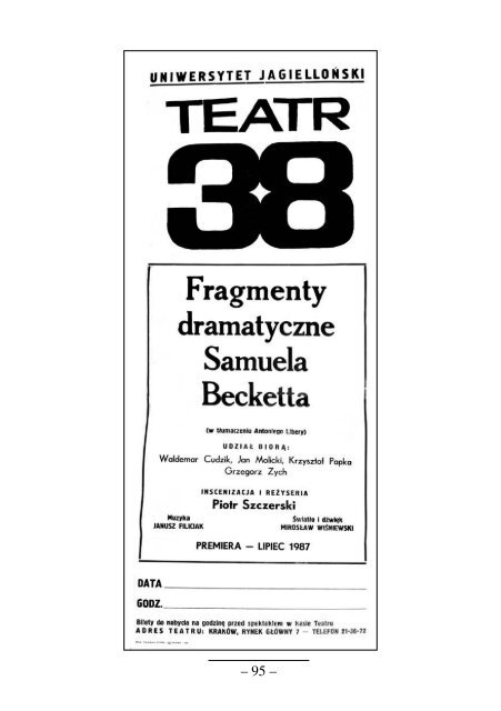 Teatr 38. Grupa Piotra Szczerskiego