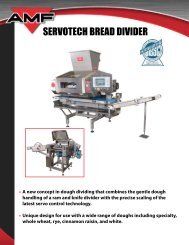 SERVOTECH BREAD DIVIDER - AMF Bakery Systems