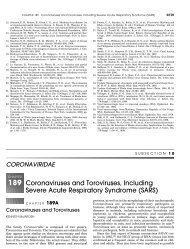 189 Coronaviruses and Toroviruses, Including Severe Acute ...