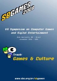 VII SBGames - Proceedings - Games & Culture Track ... - PUC Minas