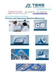 Process and Laboratory Moisture Measuring - Daintree Scientific