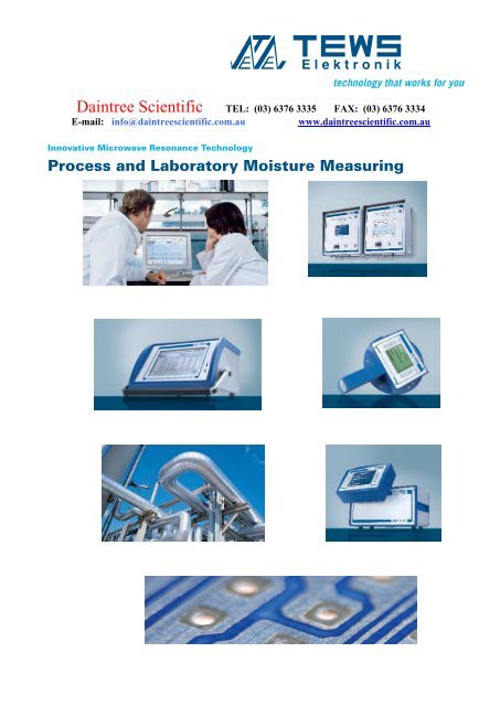 Process and Laboratory Moisture Measuring - Daintree Scientific