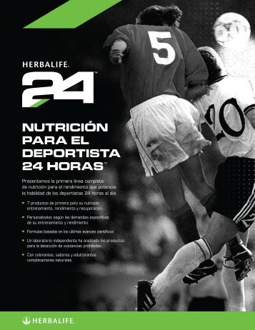 nUTrIcIÃ³n PArA eL dePOrTISTA 24 hOrASâ¢ - Herbalife Events