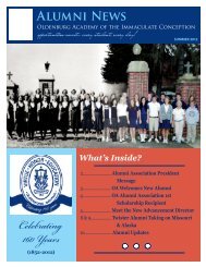 Summer 2012 Alumni Newsletter - Oldenburg Academy