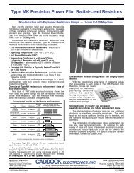 Type MK Precision Power Film Radial-Lead Resistors - AMS ...