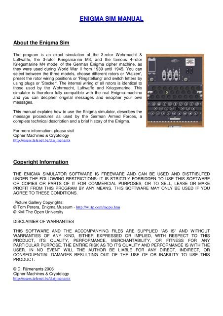 Enigma description