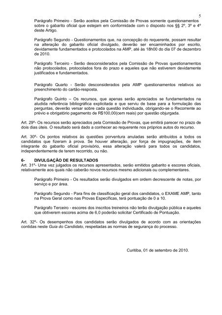 MANUAL DO CANDIDATO - Associação Médica do Paraná