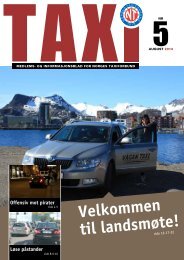 TAXI nr. 5/13 - Norges Taxiforbund