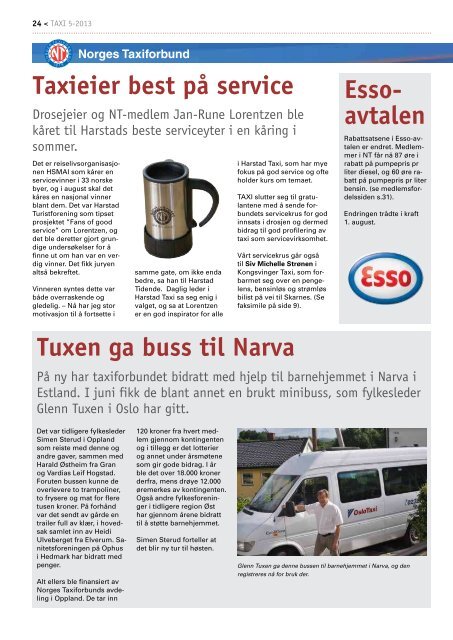 TAXI nr. 5/13 - Norges Taxiforbund