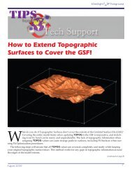 How to Extend Topographic Surfaces to Cover the GSF!