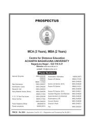 MBA/MCA 2010- Direct - ANUCDE