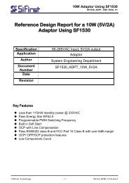 Reference Design Report for a 10W (5V/2A) Adaptor Using SF1530