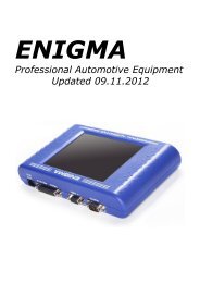 Professional Automotive Equipment Updated 09.11.2012 - ENIGMA