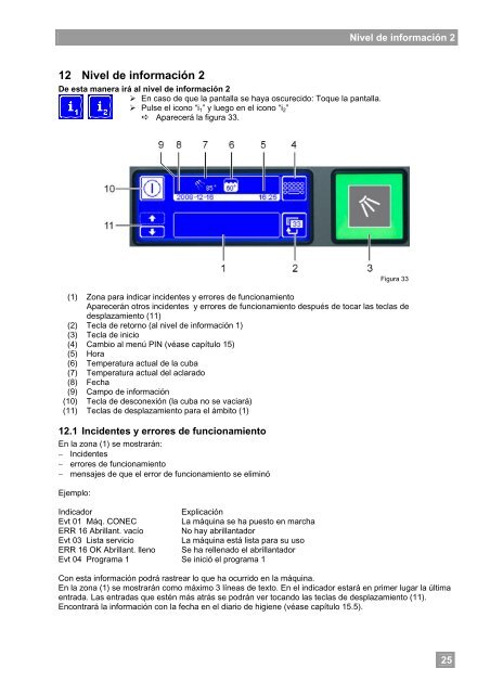 Instrucciones de funcionamiento - Winterhalter