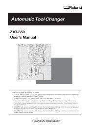 Roland ZAT-650 ATC Users Manual - E-engraving.com