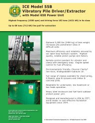 ICE Model 55B Vibratory Pile Driver/Extractor - ICEUSA