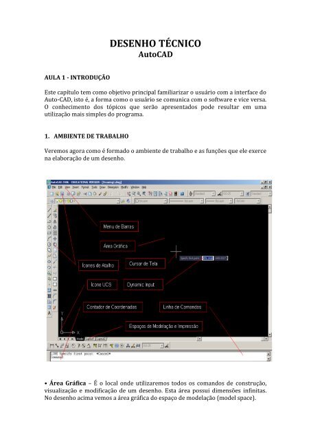 DESENHO TÃCNICO AutoCAD