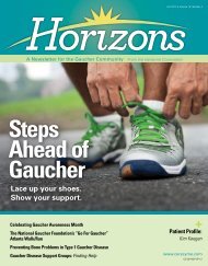 Horizons Issue 3 2012 - National Gaucher Foundation