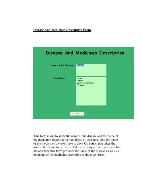 Project-Disease Diagnosis System