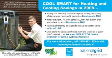 Cool Smart Savings - National Grid