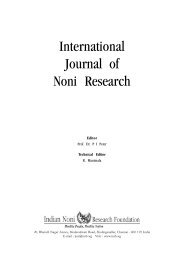 International Journal of Noni Research - Noni Family