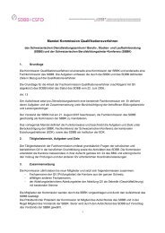 Mandat Kommission Qualifikationsverfahren - SBBK