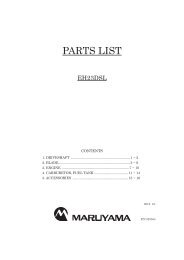 EH23DSL Illustrated Parts List - Maruyama