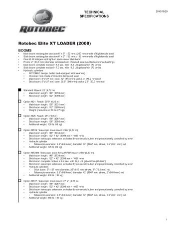 Rotobec Elite XT LOADER (2008)