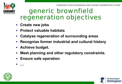 Paul Nathanail - Sustainable Brownfield Regeneration