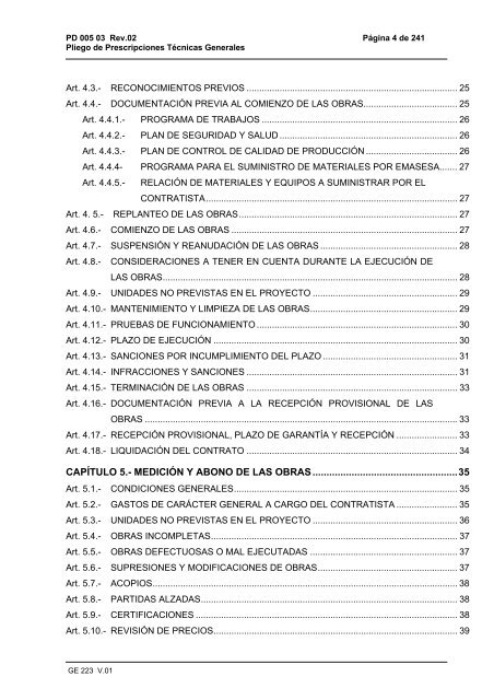 Pliego de Prescripciones Técnicas Generales (PDF) - Emasesa