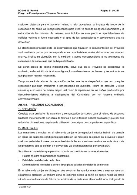 Pliego de Prescripciones Técnicas Generales (PDF) - Emasesa