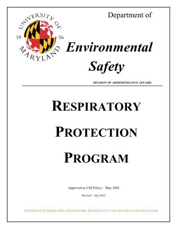 Salina Fire Department Respiratory Protection Program Table Of Respiratory Protection Program Template