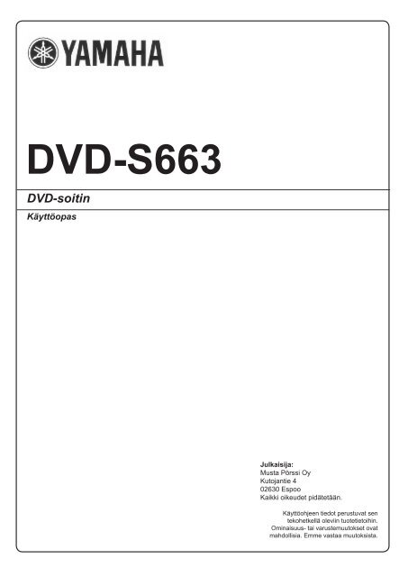 DVD-S663 - Yamaha