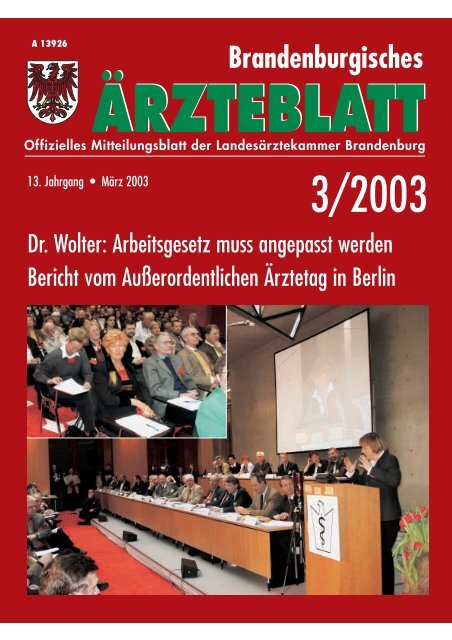 Brandenburgisches Ärzteblatt - Landesärztekammer Brandenburg