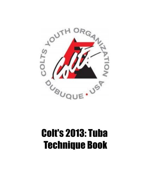 Tuba Technique Book - Colts