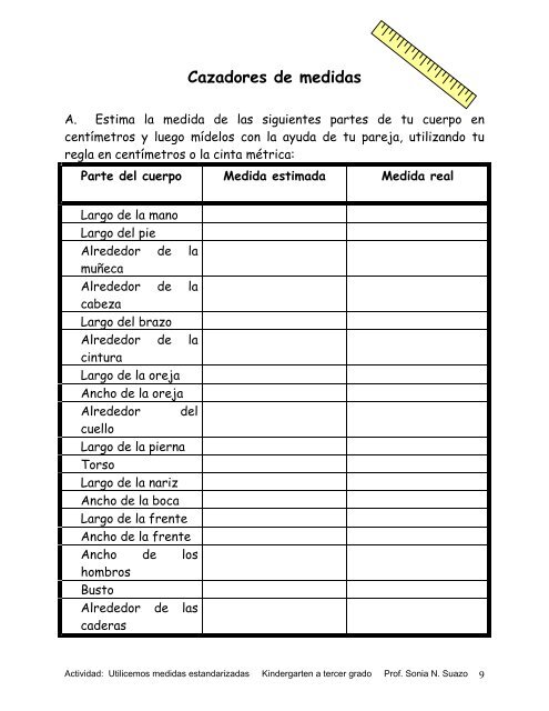 UNIDAD: UTILICEMOS MEDIDAS ESTANDARIZADAS - Alacima