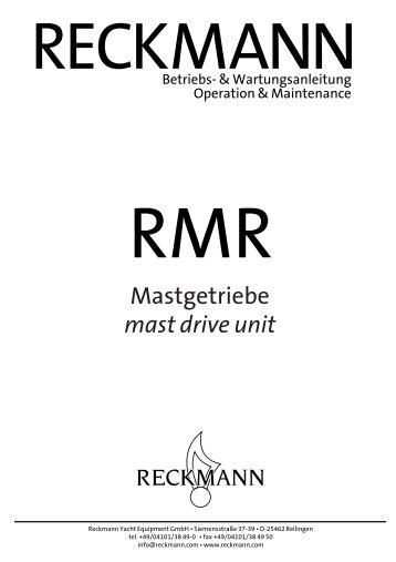 RMR - Reckmann Yacht Equipment GmbH