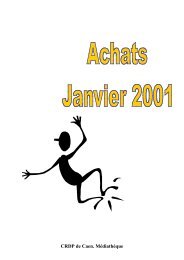 2001janv med.pdf - CRDP Basse-Normandie - AcadÃ©mie de caen