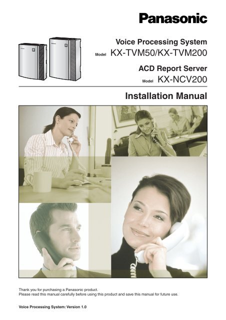Model KX-TVM50/KX-TVM200 Installation Manual