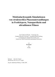 Molekulardynamik-Simulationen von strukturellen ...