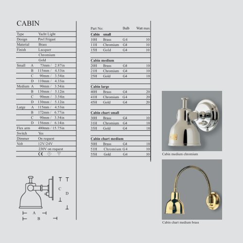 cabin catalogue 2006 - Cabin Denmark