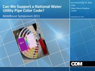 Can We Support a National Water Utility Pipe Color Code?