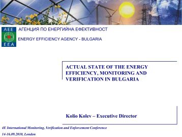 Kolio Kolev - 4E - Efficient Electrical End-Use Equipment